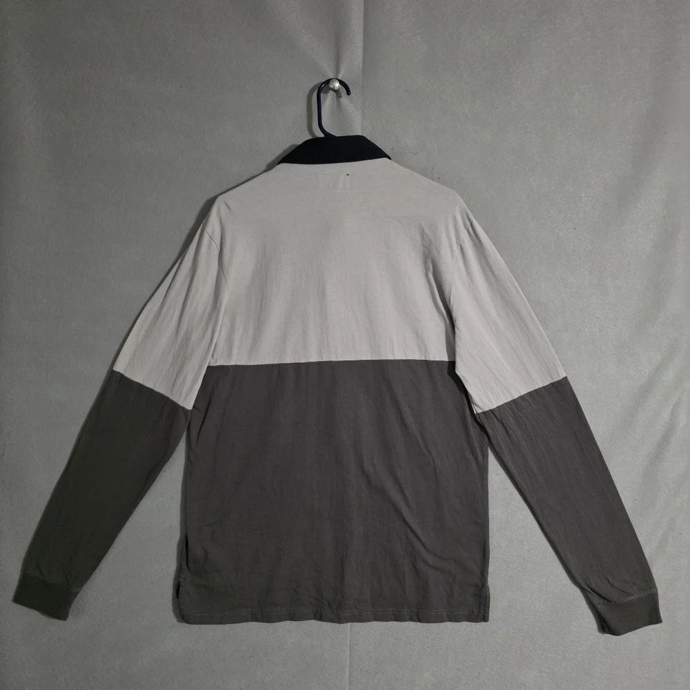 True Religion Mens Color Block Rugby Shirt 100% Cotton 104933 Size Large